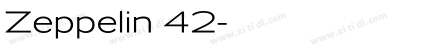 Zeppelin 42字体转换